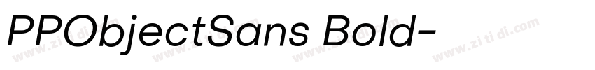 PPObjectSans Bold字体转换